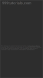 Mobile Screenshot of 999tutorials.com