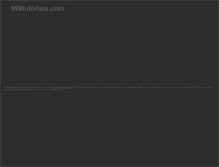 Tablet Screenshot of 999tutorials.com